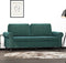 vidaXL - Tweezitsbank - 140 - cm - fluweel - donkergroen