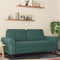 vidaXL - Tweezitsbank - 140 - cm - fluweel - donkergroen