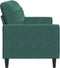 vidaXL - Tweezitsbank - 140 - cm - fluweel - donkergroen