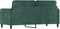 vidaXL - Tweezitsbank - 140 - cm - fluweel - donkergroen