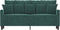 vidaXL - Tweezitsbank - 140 - cm - fluweel - donkergroen