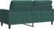 vidaXL - Tweezitsbank - 140 - cm - fluweel - donkergroen