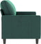 vidaXL - Tweezitsbank - 140 - cm - fluweel - donkergroen
