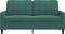vidaXL - Tweezitsbank - 140 - cm - fluweel - donkergroen