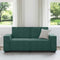 vidaXL - Tweezitsbank - 140 - cm - fluweel - donkergroen