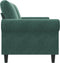 vidaXL - Tweezitsbank - 140 - cm - fluweel - donkergroen