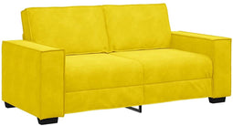 vidaXL - Tweezitsbank - 140 - cm - fluweel - geel