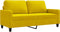 vidaXL - Tweezitsbank - 140 - cm - fluweel - geel