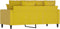 vidaXL - Tweezitsbank - 140 - cm - fluweel - geel