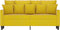 vidaXL - Tweezitsbank - 140 - cm - fluweel - geel