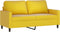 vidaXL - Tweezitsbank - 140 - cm - fluweel - geel