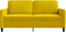 vidaXL - Tweezitsbank - 140 - cm - fluweel - geel