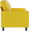 vidaXL - Tweezitsbank - 140 - cm - fluweel - geel