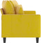 vidaXL - Tweezitsbank - 140 - cm - fluweel - geel