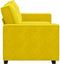 vidaXL - Tweezitsbank - 140 - cm - fluweel - geel