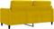 vidaXL - Tweezitsbank - 140 - cm - fluweel - geel