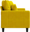 vidaXL - Tweezitsbank - 140 - cm - fluweel - geel