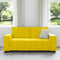 vidaXL - Tweezitsbank - 140 - cm - fluweel - geel