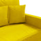 vidaXL - Tweezitsbank - 140 - cm - fluweel - geel