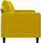 vidaXL - Tweezitsbank - 140 - cm - fluweel - geel