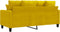 vidaXL - Tweezitsbank - 140 - cm - fluweel - geel