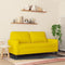 vidaXL - Tweezitsbank - 140 - cm - fluweel - geel