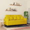 vidaXL - Tweezitsbank - 140 - cm - fluweel - geel
