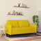 vidaXL - Tweezitsbank - 140 - cm - fluweel - geel