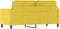 vidaXL - Tweezitsbank - 140 - cm - fluweel - geel