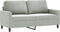 vidaXL - Tweezitsbank - 140 - cm - fluweel - lichtgrijs