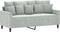 vidaXL - Tweezitsbank - 140 - cm - fluweel - lichtgrijs