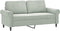 vidaXL - Tweezitsbank - 140 - cm - fluweel - lichtgrijs