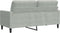 vidaXL - Tweezitsbank - 140 - cm - fluweel - lichtgrijs