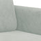 vidaXL - Tweezitsbank - 140 - cm - fluweel - lichtgrijs