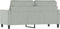 vidaXL - Tweezitsbank - 140 - cm - fluweel - lichtgrijs