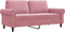 vidaXL - Tweezitsbank - 140 - cm - fluweel - roze