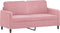 vidaXL - Tweezitsbank - 140 - cm - fluweel - roze