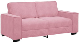 vidaXL - Tweezitsbank - 140 - cm - fluweel - roze