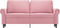 vidaXL - Tweezitsbank - 140 - cm - fluweel - roze