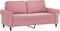 vidaXL - Tweezitsbank - 140 - cm - fluweel - roze