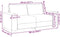 vidaXL - Tweezitsbank - 140 - cm - fluweel - roze
