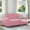 vidaXL - Tweezitsbank - 140 - cm - fluweel - roze