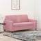 vidaXL - Tweezitsbank - 140 - cm - fluweel - roze