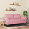 vidaXL - Tweezitsbank - 140 - cm - fluweel - roze