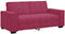 vidaXL - Tweezitsbank - 140 - cm - fluweel - wijnrood