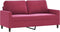 vidaXL - Tweezitsbank - 140 - cm - fluweel - wijnrood