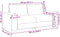 vidaXL - Tweezitsbank - 140 - cm - fluweel - wijnrood
