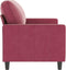 vidaXL - Tweezitsbank - 140 - cm - fluweel - wijnrood