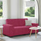 vidaXL - Tweezitsbank - 140 - cm - fluweel - wijnrood