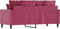 vidaXL - Tweezitsbank - 140 - cm - fluweel - wijnrood
